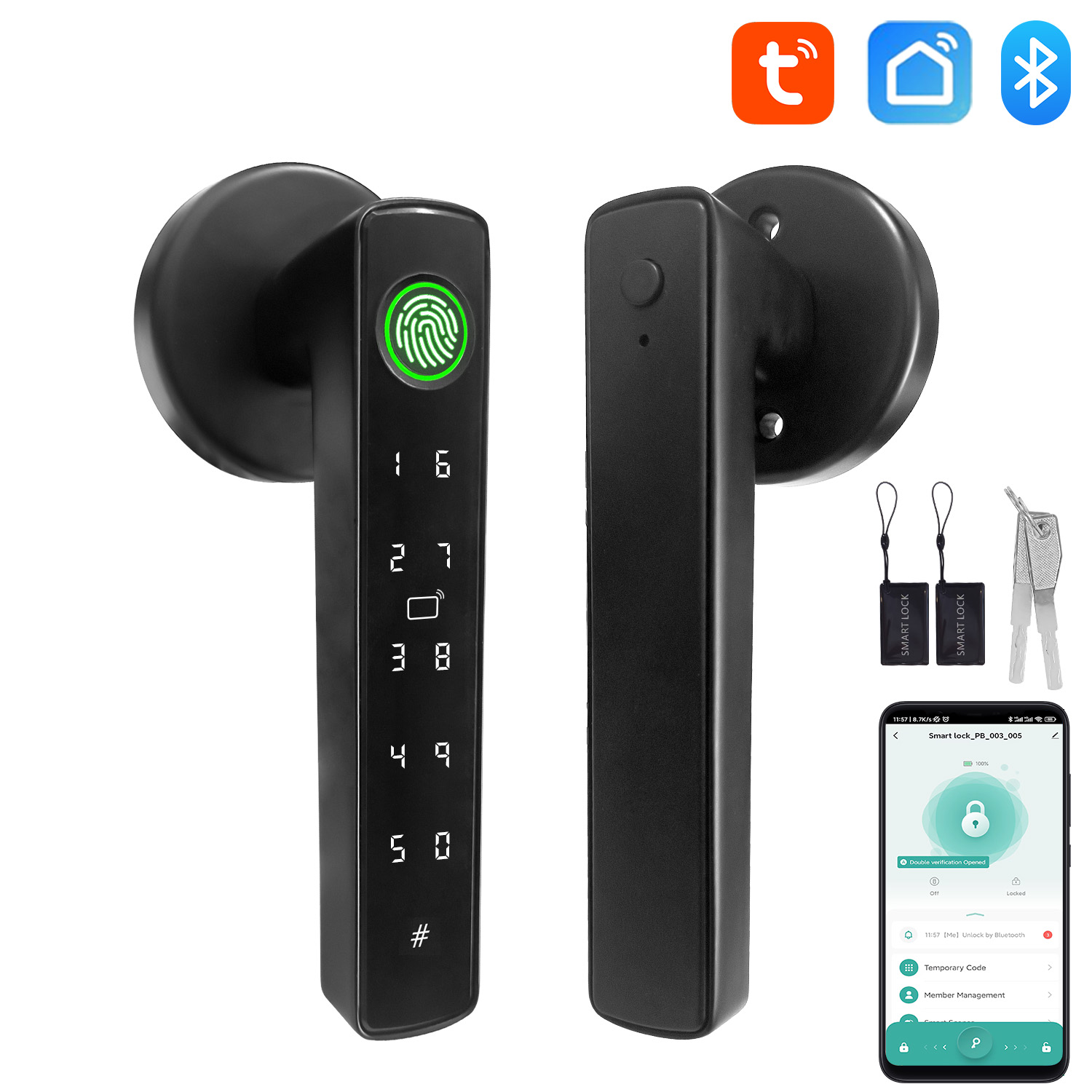 Tuya Smart Bluetooth Door Lock - Diy Home Automation System recension och pris